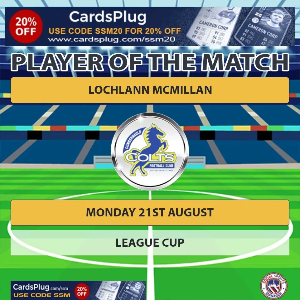 Colts2009's tweet photo. Colts maintained their winning streak tonight with another fantastic performance. Lovely bits of play and great goals all players working hard all over the park. MOTM for a second game in a row goes to Lochalnn another outstanding performance, fighting for your team all game 💛💙 https://t.co/QsfByvMC6H