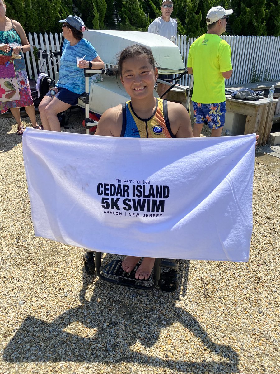 Congratulations to all the Cedar Island 5K Swimmers yesterday. Thanks to all of you, our sponsors and volunteers for such a successful, safe and fun day raising $25,000 for <a href="/CAFoundation/">Challenged Athletes Foundation</a> A special big shout out to our CAF Athlete Mia Emory for crushing it.