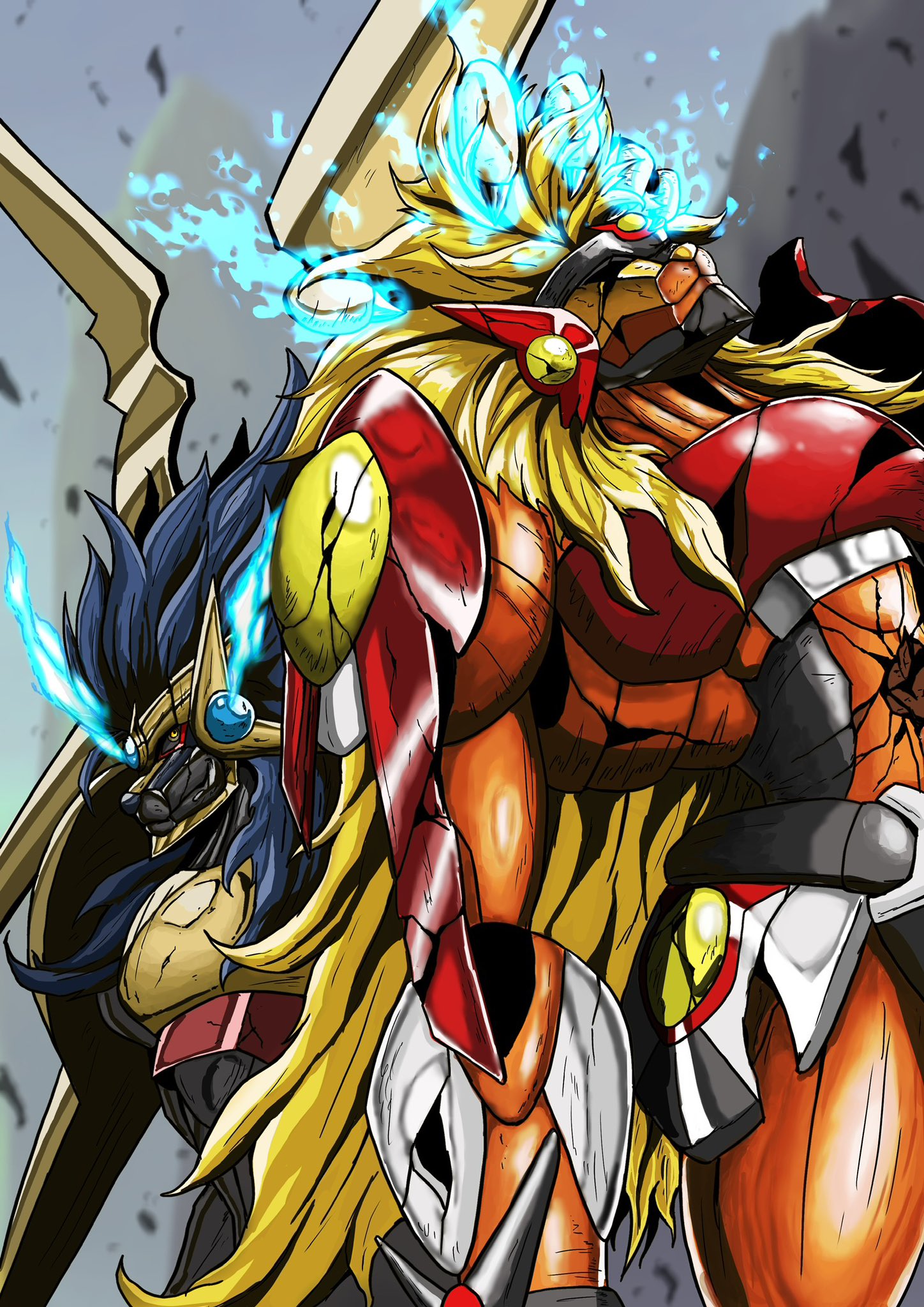 さわD @skeb依頼募集中 on X: アポロモンvsアポロモンウィスパード Digimon デジモン  t.co3RNNXZSWCh  X