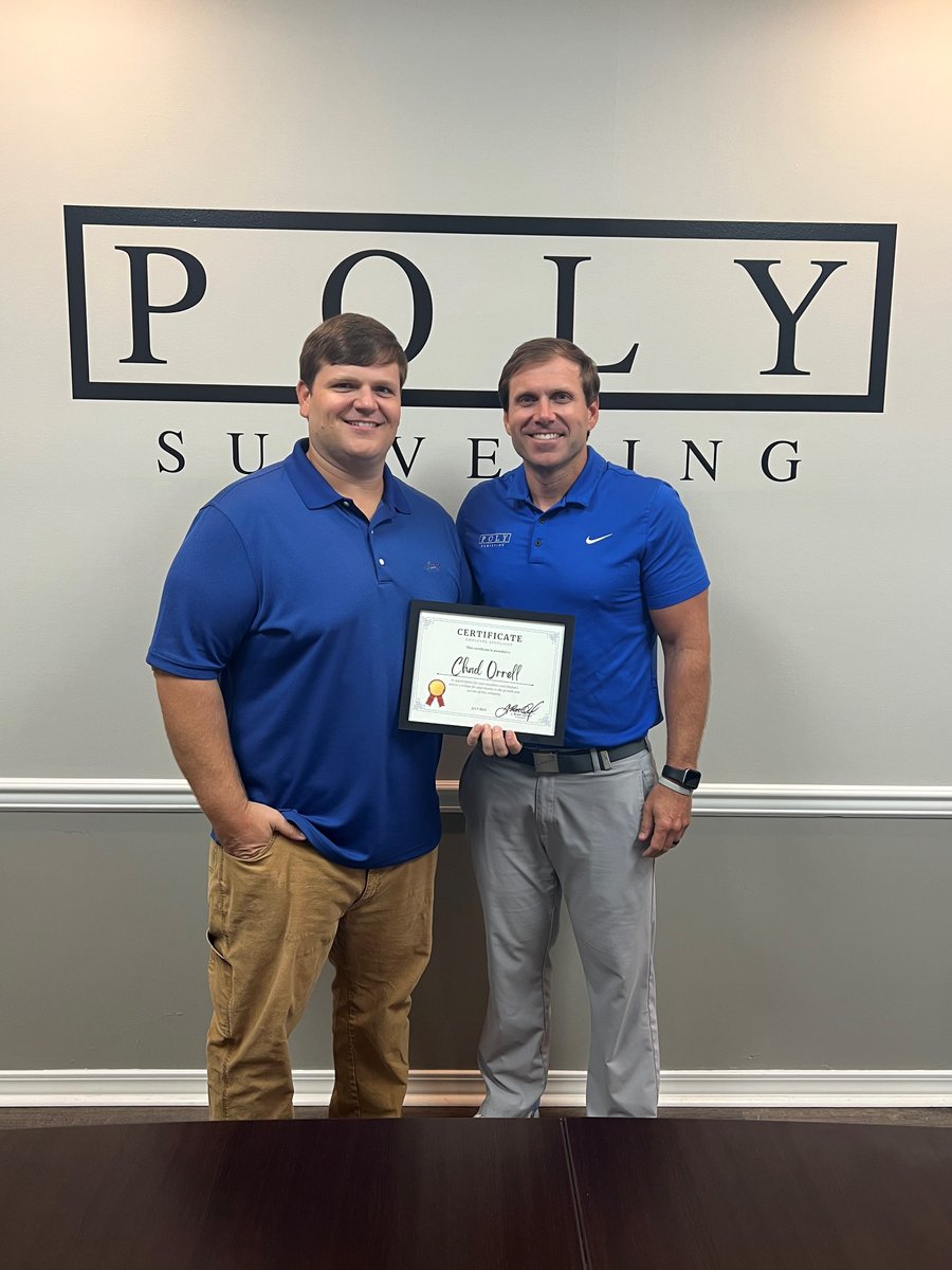 Polysurveying (@polysurveying) on Twitter photo *EMPLOYEE SPOTLIGHT*
Congratulations Chad Orrell! Your hard work and leadership are on display each and everyday. We are lucky to have you these last 16 years, and look forward to the future of <a href="/polysurveying/">Polysurveying</a> with your leadership helping guide us.
#leadership #hardwork *EMPLOYEE SPOTLIGHT*
Congratulations Chad Orrell! Your hard work and leadership are on display each and everyday. We are lucky to have you these last 16 years, and look forward to the future of <a href="/polysurveying/">Polysurveying</a> with your leadership helping guide us.
#leadership #hardwork