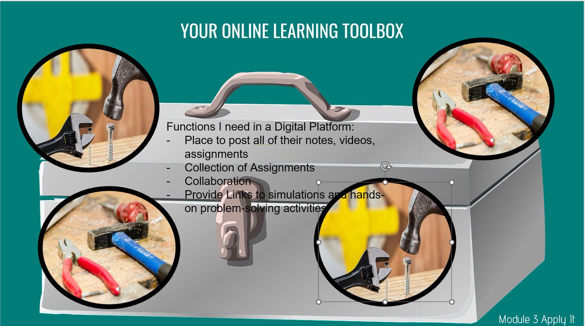 93Lawrence's tweet image. #learningkeepsgoing my digital toolbox needs an LMS where my students can easily access resources, links to simulations, and opportunities to collaborate.