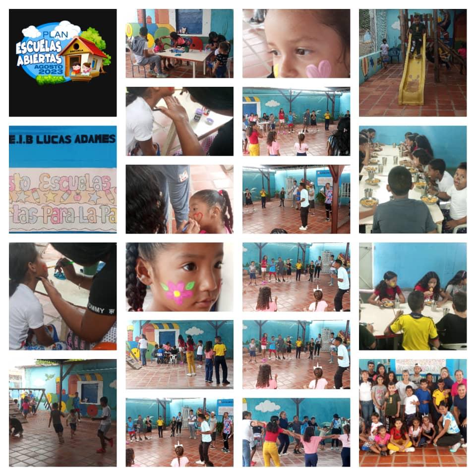 CeibAdames's tweet photo. Lunes Recreativo en el Plan de Agosto Escuelas Abiertas por la Paz ,integrados en la Acción para el Beneficios de Nuestra Muchachada🎉🪅🇻🇪 #ConversaitoCon Maduro @_LaAvanzadora @MarelysCastroR @CdceFalcon https://t.co/7sOh91xpzK