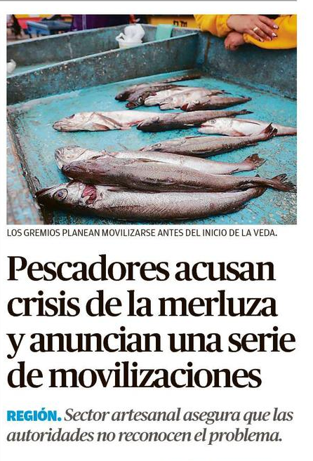 TodosPescamos's tweet photo. Artesanales reclaman a las autoridades que la Merluza: "La Industria con la pesca de arrastre viene depredando desde hace años el mar chileno, amparados por la Ley Longueira"
https://t.co/glaP2SYFiM https://t.co/hzl62StvMV