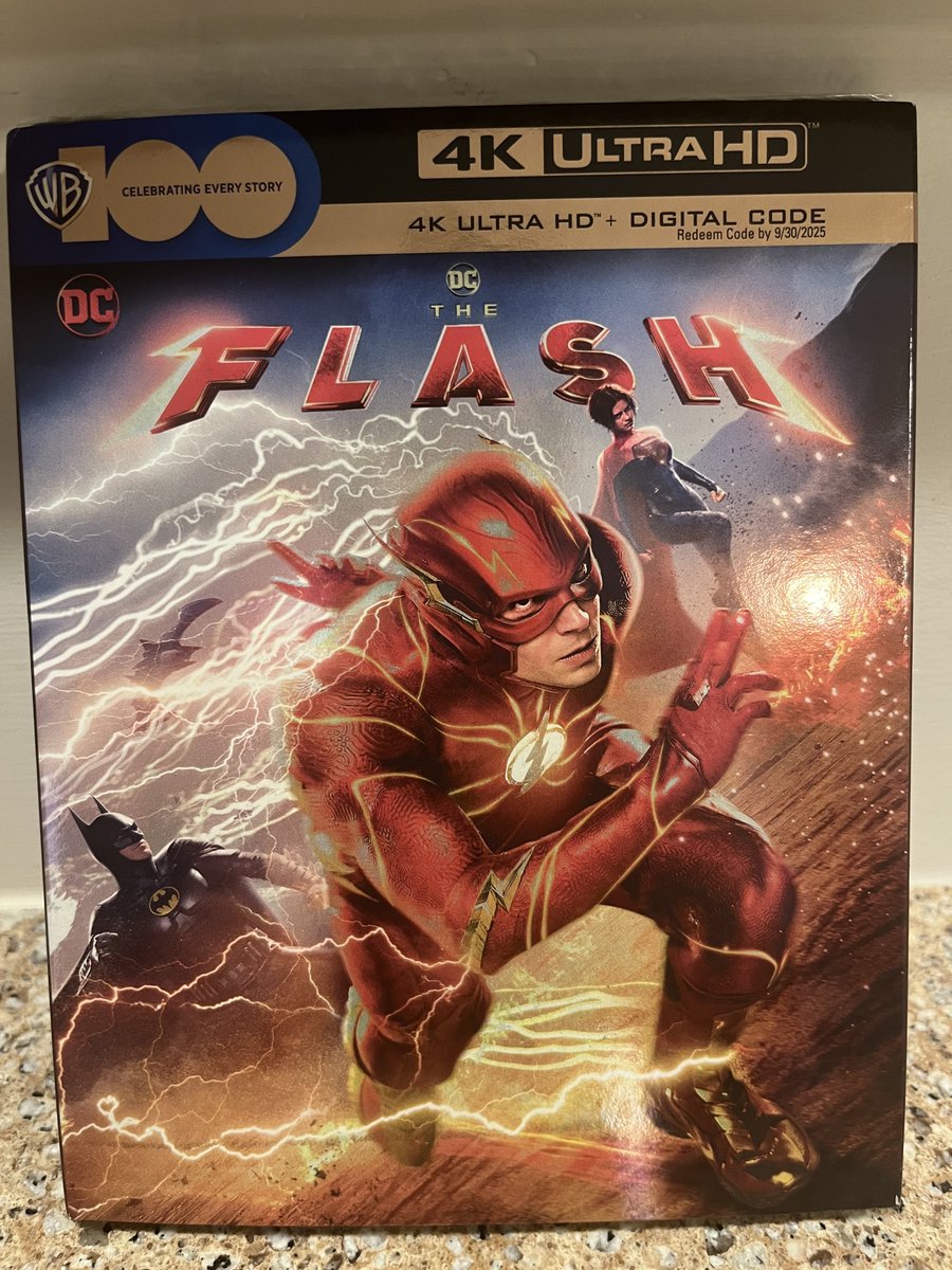 Thanks to WB for sending over #TheFlash on 4K Blu-ray. I'm excited to check out the special features and deleted scenes. Keaton was great!