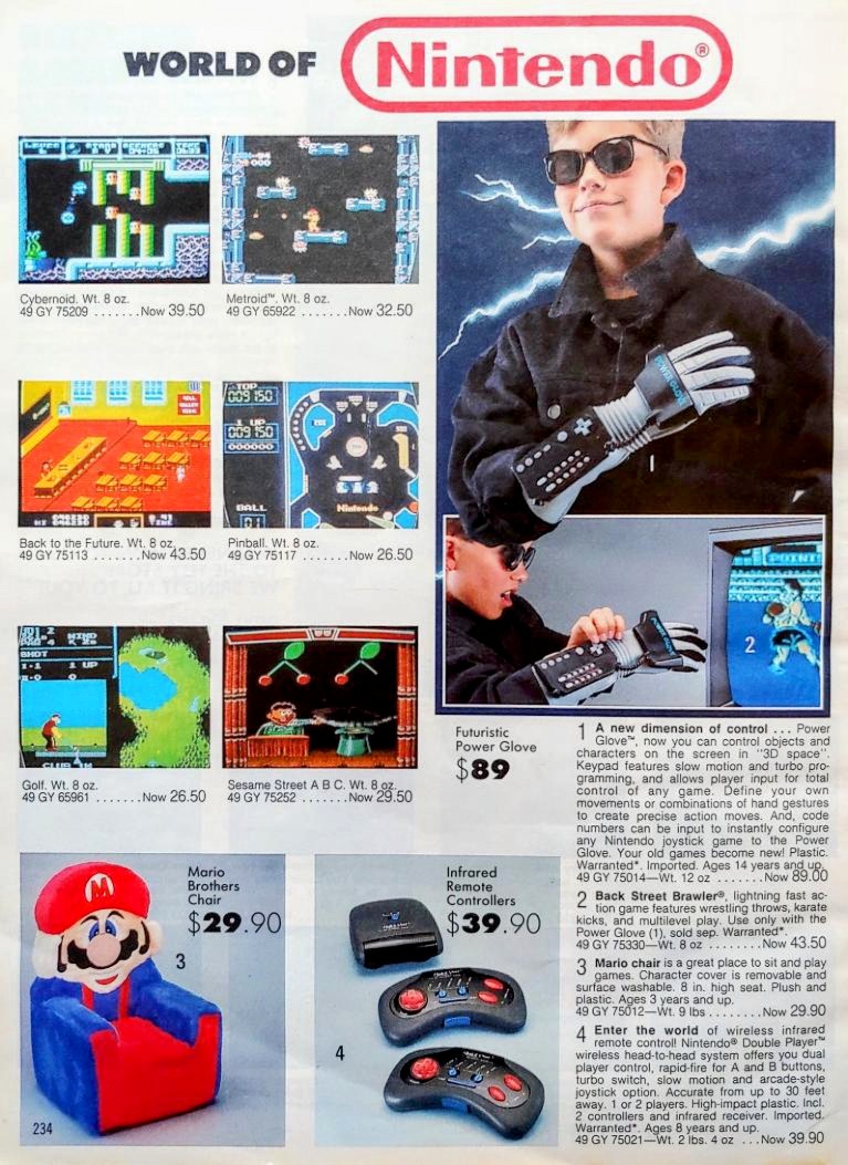 Nintendo Power Glove 1990 SEARS