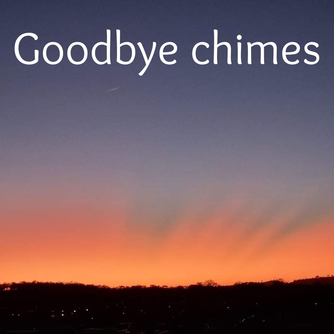 Schell42's tweet photo. Goodbye chimes whisper as sunrise paints skies gold.
#Only8Words #writingprompt #Goodbye_Chimes
#poetrycommunity #poetsofTwitter
#WritingCommunity https://t.co/uiBkRFW7QW