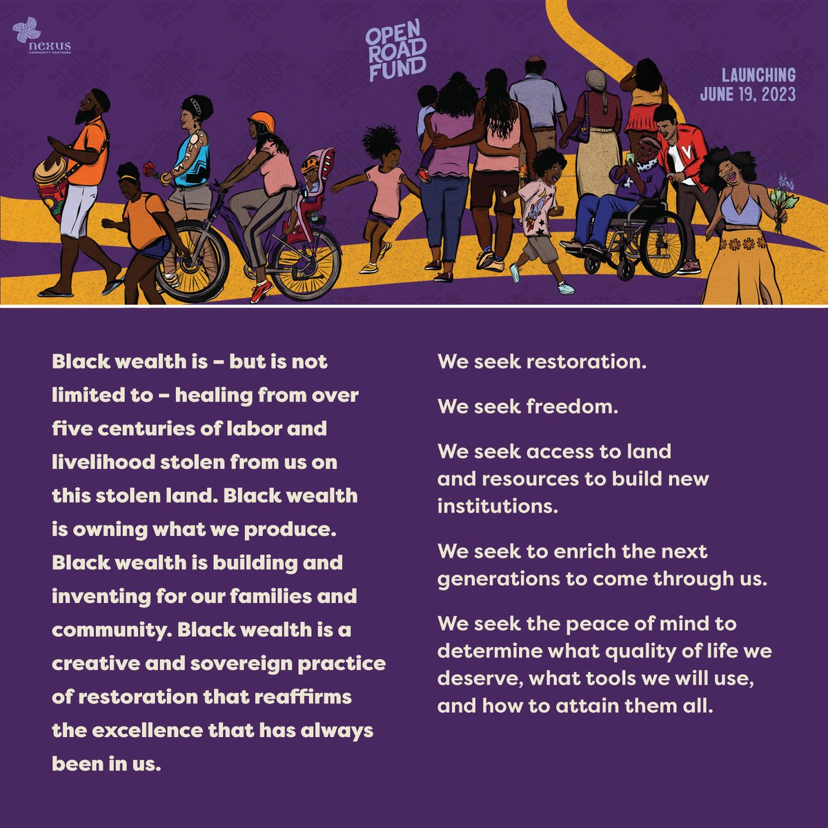 ria_mpls's tweet photo. Research in Action worked with an Advisory Committee to articulate a rich and rooted vision for what Black thriving looks like. How did we co-create this vision? Read more in our case study about the project; link in bio! https://t.co/yeG7kolNG9