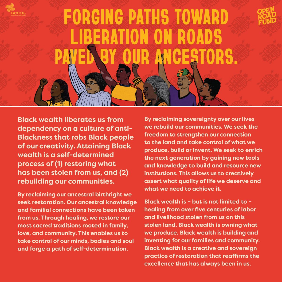 ria_mpls's tweet photo. Research in Action worked with an Advisory Committee to articulate a rich and rooted vision for what Black thriving looks like. How did we co-create this vision? Read more in our case study about the project; link in bio! https://t.co/yeG7kolNG9
