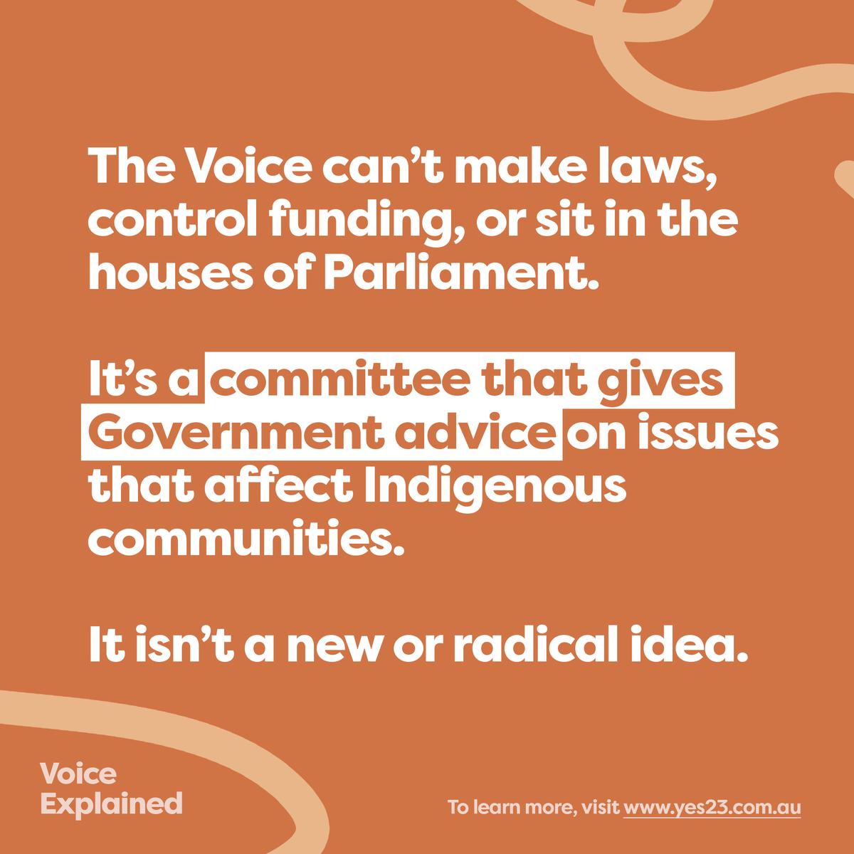 The Voice is a simple idea to create practical change. #yes23