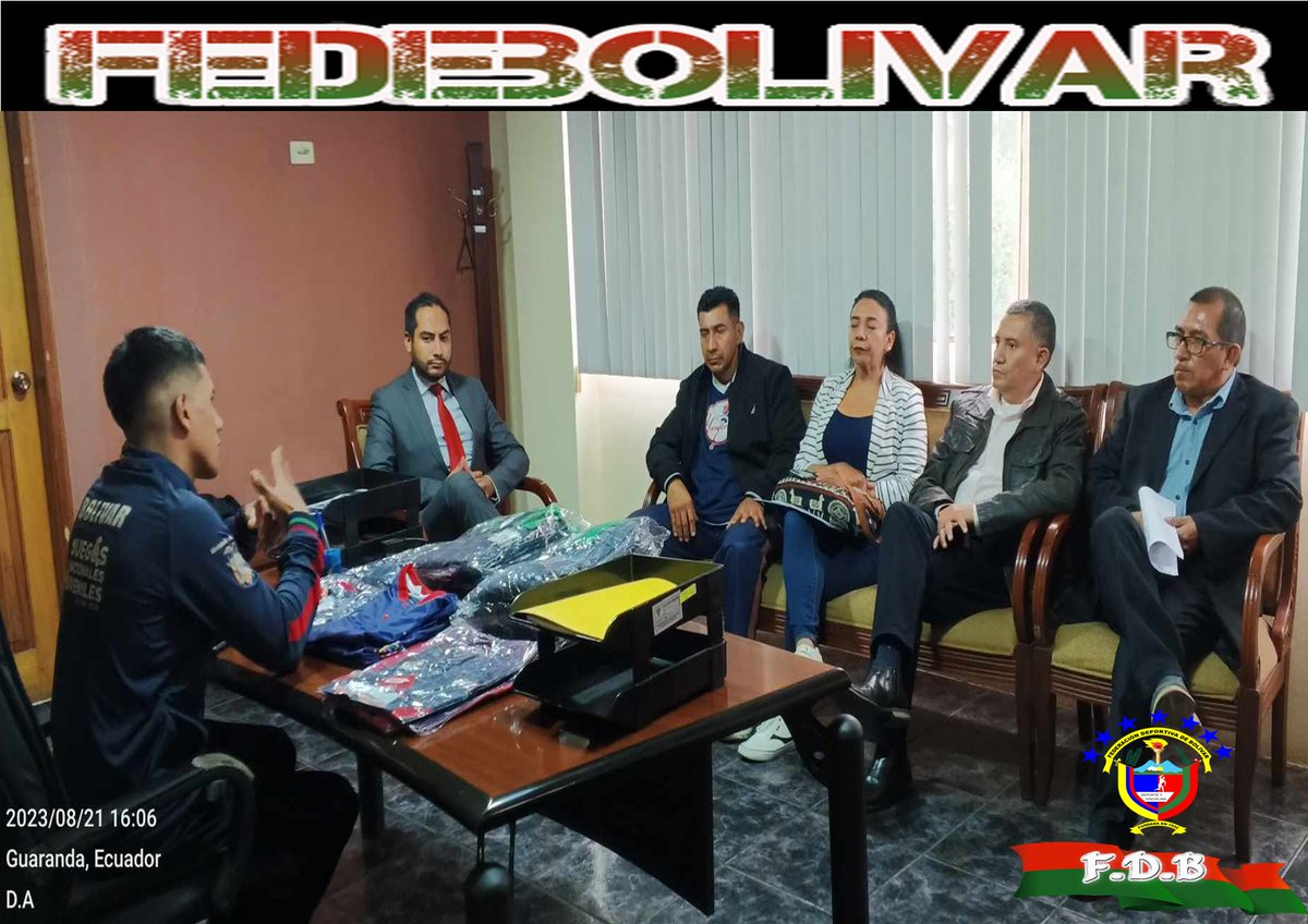 fedebolivar_ec's tweet photo. EL Sr. Presidente de Fedebolivar Jefferson Olalla, Ing. Carlos Cáceres Administrador General, Ing. Joseph Armas Administrador Financiero y el Mg. Galo Ramírez, DTM, entregaron la indumentaria deportiva a la delegación de la provincia de Bolivar de físico culturismo. https://t.co/72KD7WWUae