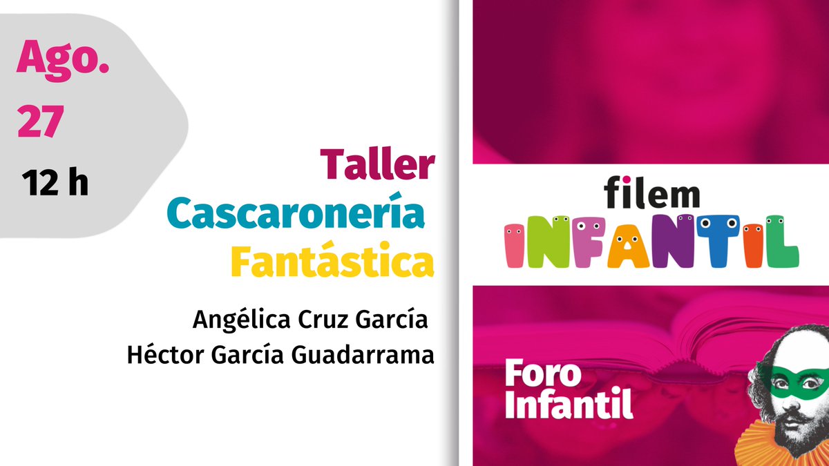 Editor_UAEMex's tweet photo. Te invitamos al taller de "Cascaronería Fantástica" en la @Filem_Mx
📆 Domingo 27 de agosto
⏰ 18:00 h
📍Foro: Filem Infantil
#SomosUAEMéx #LetrasEnRed #ConectaFilem
@SDC_UAEMex @UAEM_MX https://t.co/LzqVPv18mp