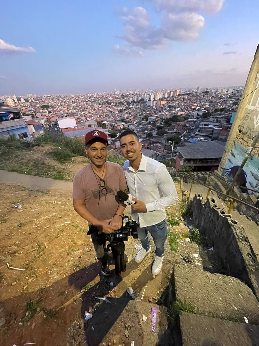 no garimpo. Brasilândia, lado norte. Junto ao Ricardo Rossini, repórter cinematográfico.