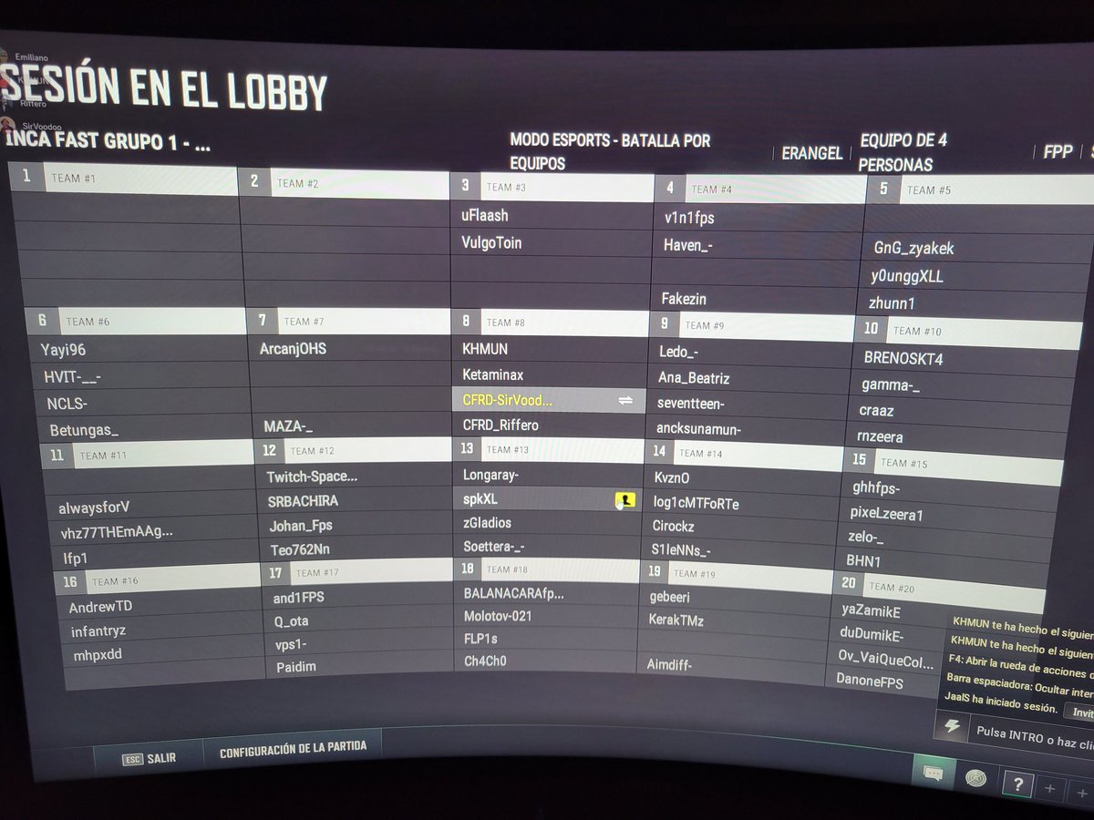 CofradiaGaming's tweet photo. Si sacamos 1 punto en este lobby, se festeja.
#CopaInca #PUBG https://t.co/jQ22kZCBQw