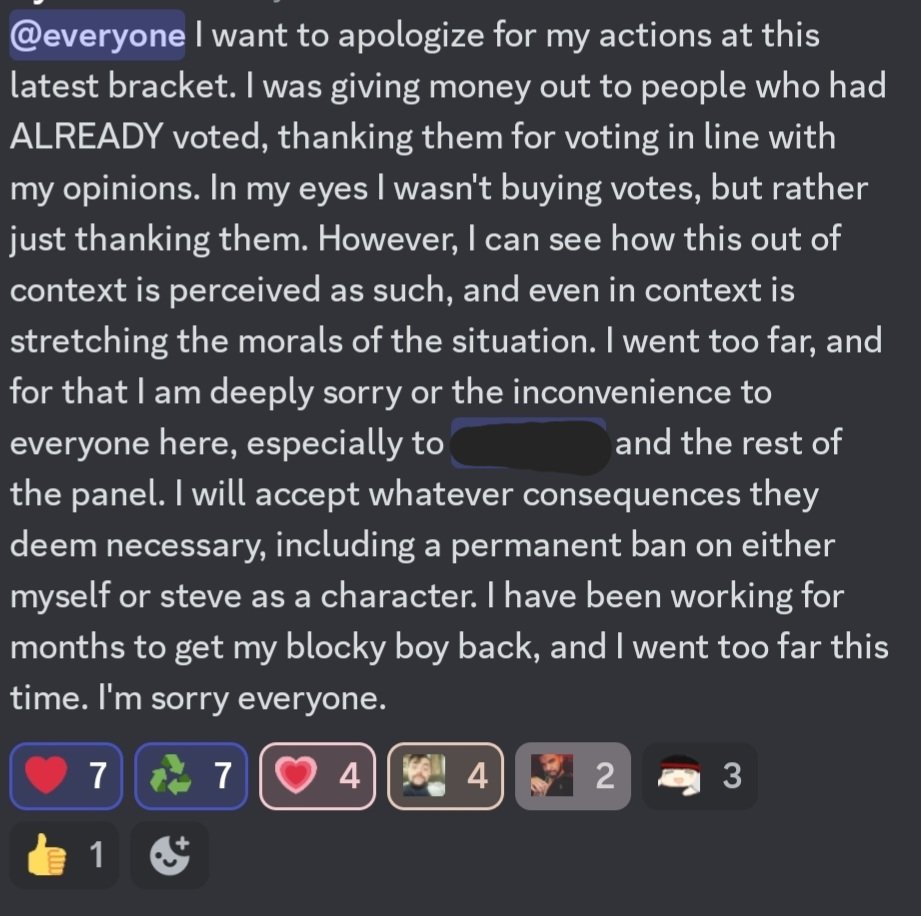 He was not bribing people. He was giving out money to people that agreed with him.....