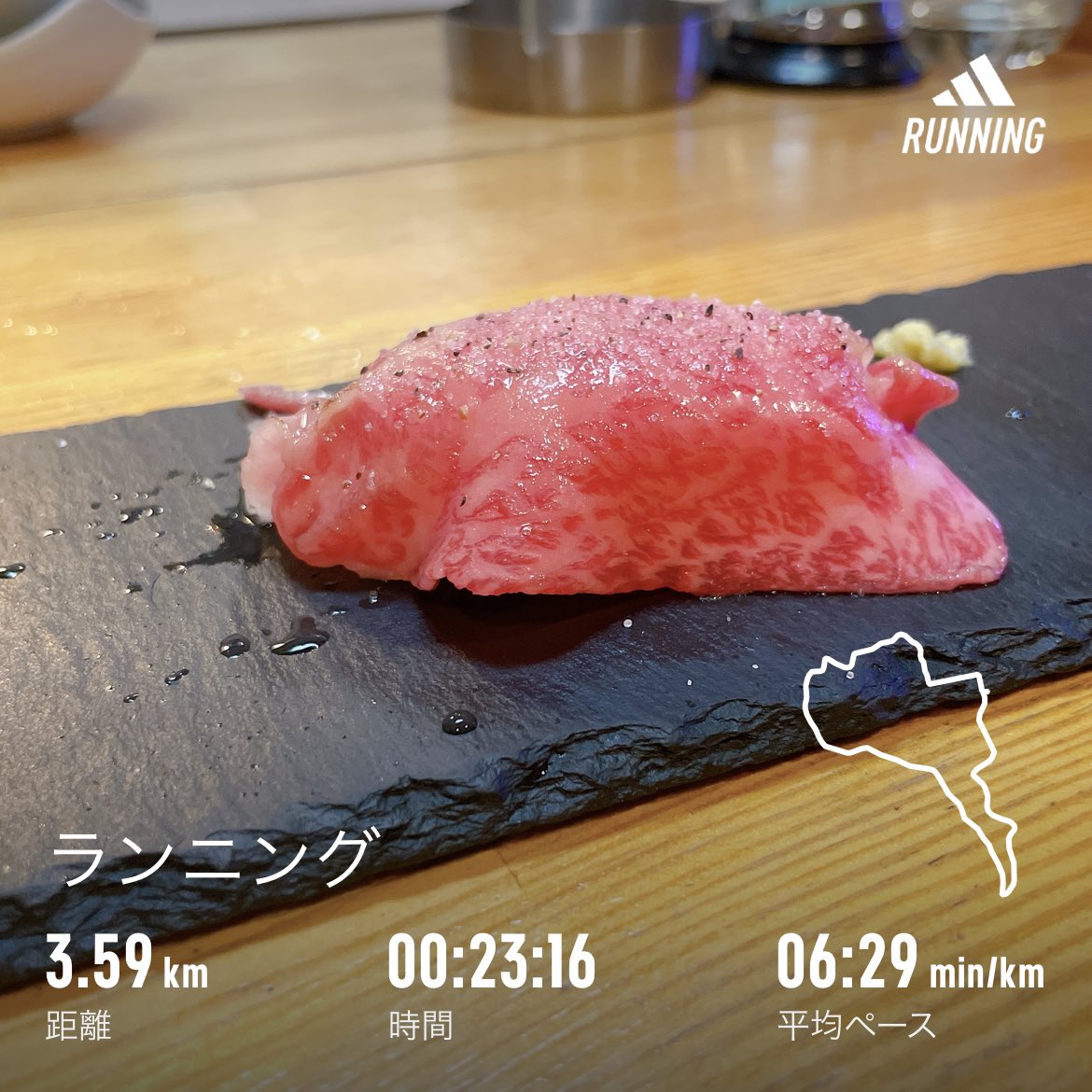 paruru1611's tweet photo. 休日朝ラン🏃‍♂️
いつかの肉寿司🍣 https://t.co/b0bdy5OfD6