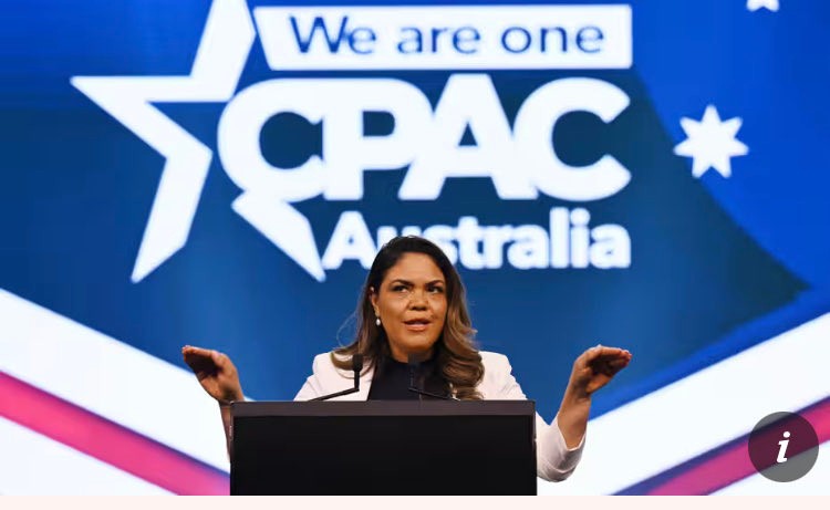 rnclelland's tweet photo. So, Jacinta Price spoke of "division by race" and "elites" at an event modelling itself on Trumpish American hatefests to an audience that mocked and derided "her people" all weekend, some of them who paid $7000 for the privilege.
Ok, sure.
#CPACAus
#VoiceToParliament
#auspol https://t.co/ssr9pXuVfz
