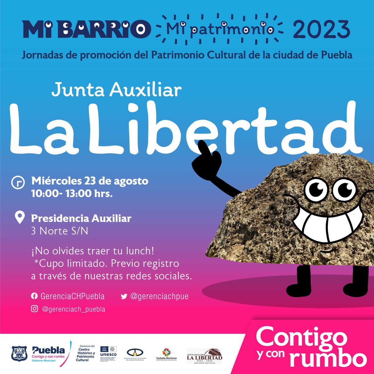 gerenciachpue's tweet photo. ¡No te pierdas “Mi Barrio, Mi Patrimonio” esta semana! 🥳

Con este programa, el Gobierno del Pdte. @eduardorivera01 promueve con la niñez poblana el conocimiento, disfrute y conservación del Patrimonio Cultural de la ciudad a través del arte y el juego. 🏛✨🖍
#ContigoYConRumbo https://t.co/Af5NyTHUVP