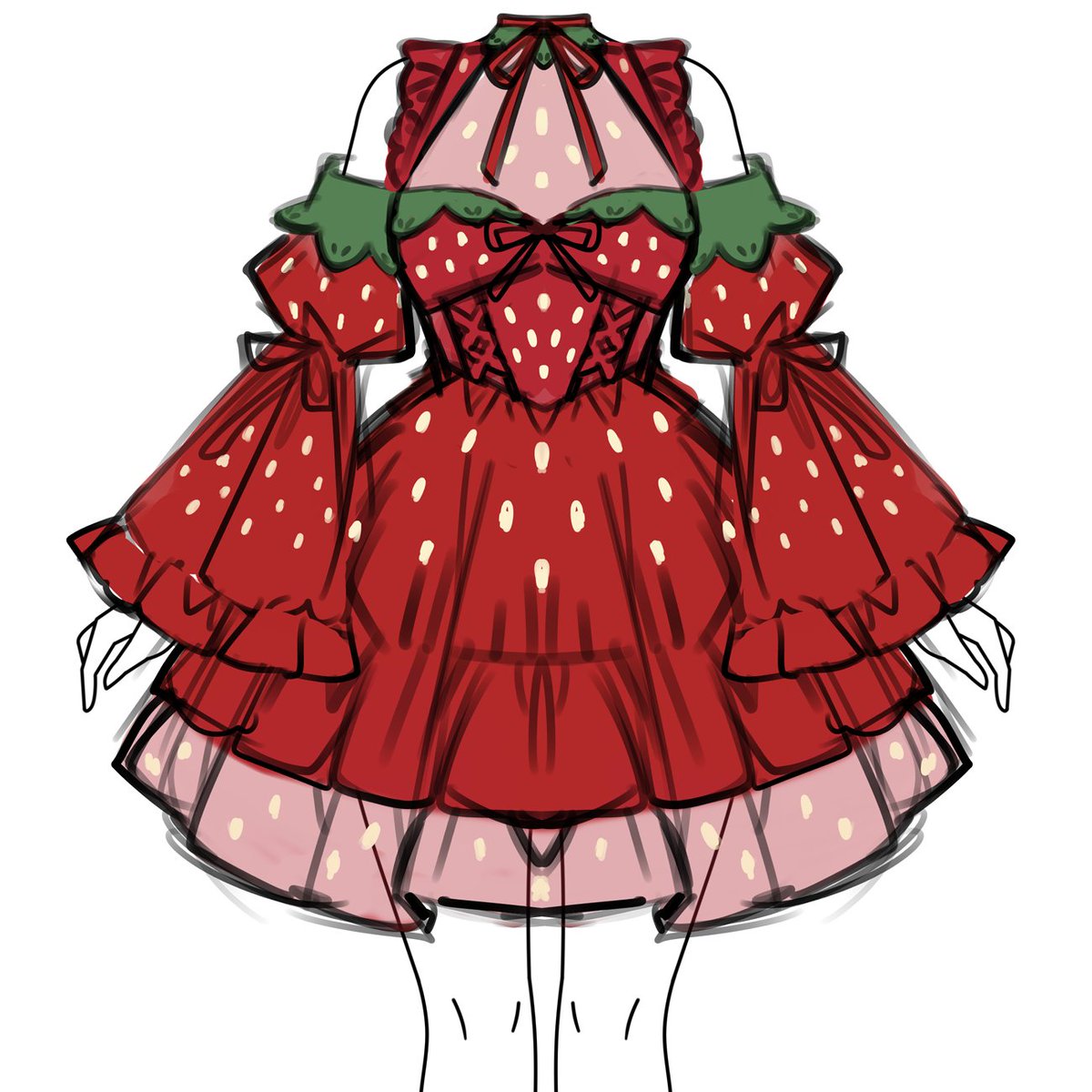 NyahalloShop's tweet photo. Strawberry Bonbon dress 🍓 https://t.co/U883gWiR0Z