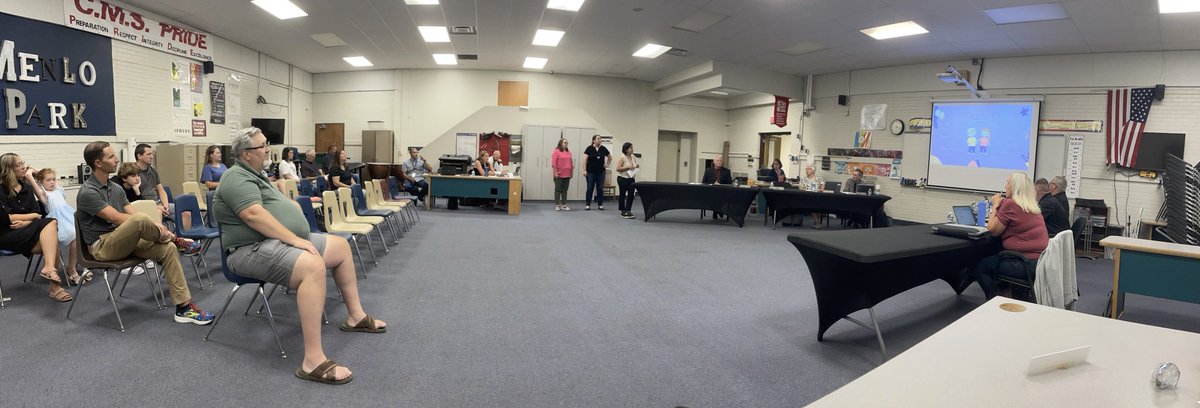 Different location. Same great things! August CCS Board meeting is in session at CMS 🏫 📖