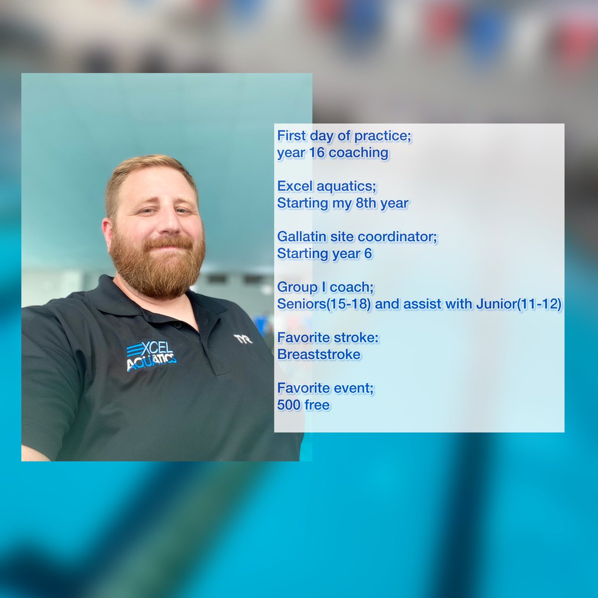 swimcoachJJL's tweet photo. First day vibes!
#excelaquatics #excelaquaticsgallatin #firstdayofpractice #swimteam #swimcoach #swimcoaching #ownthework #firstdaystats https://t.co/R1LfLYUjPR