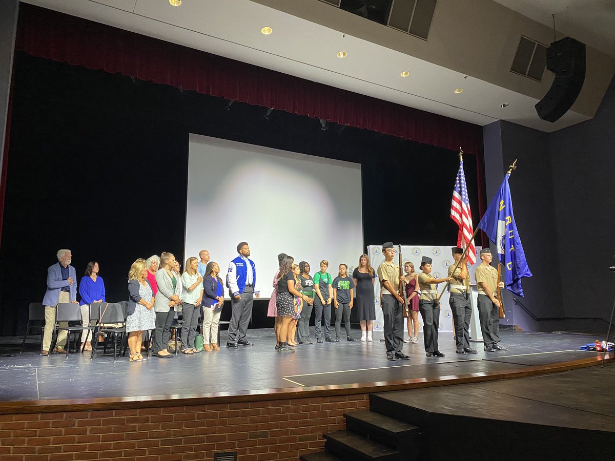 Great opening day! Thank you to the Patuxent High School NJROTC, chamber, choir, band, cheerleaders, and dance team for welcoming the southern schools to a new school year!