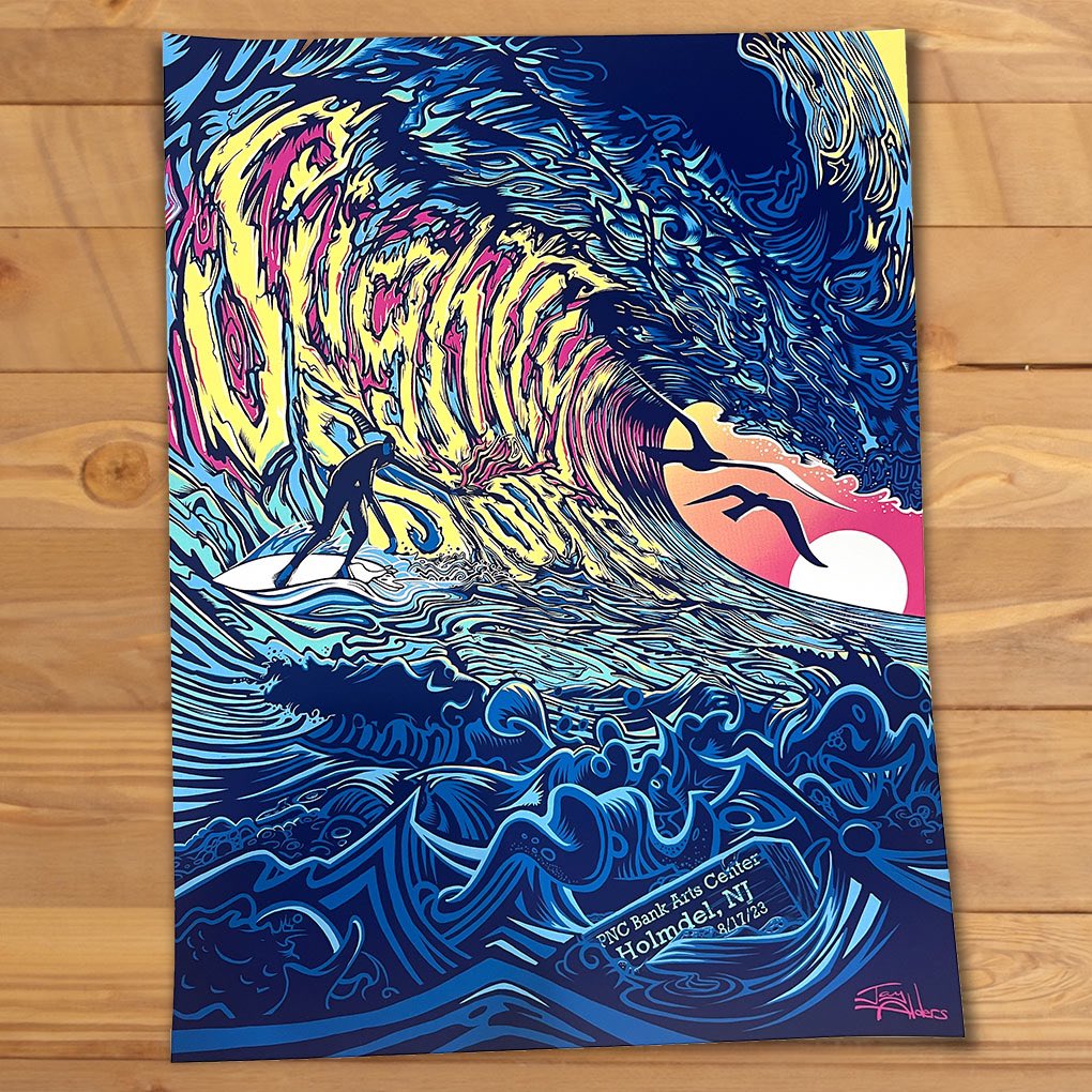 jayalders's tweet image. 📣 🚨 @SlightlyStoopid color variant APs dropping (tomorrow) Tues., Aug 22 @ 12pm eastern 👀 

Deets:
🌊 Edition of 15 regs 
🖊️ Signed and numbered 
📱 JayAlders.com/bandposter
🖼️ 18x24” screen print 

#gigposter #bandposter #poster
