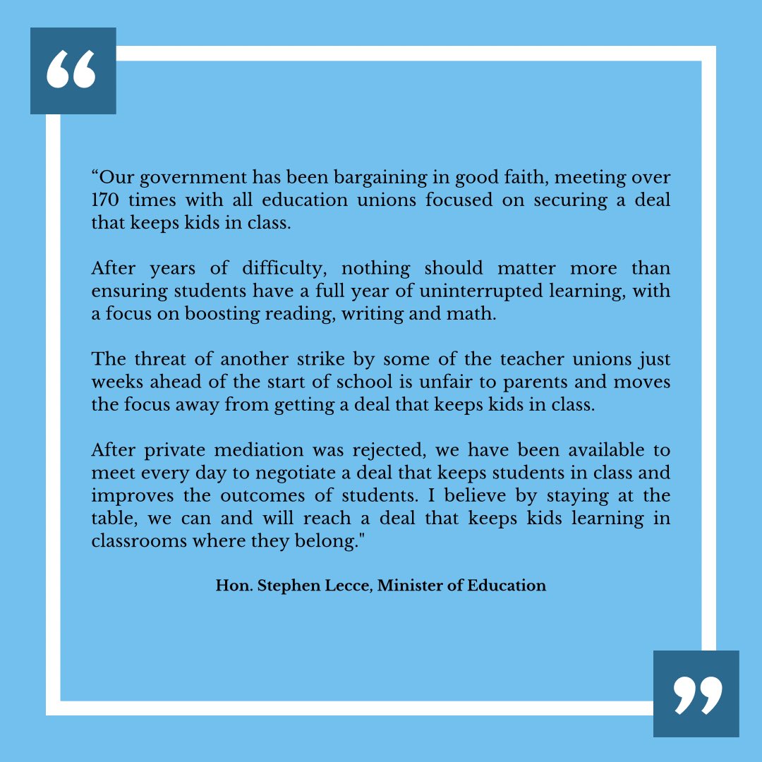 After years of difficulty, nothing should matter more than ensuring kids have a full year of uninterrupted learning.

See my statement below ⬇️