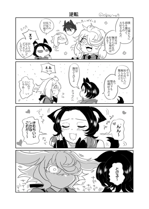 【則清/獣耳注意】兎の則くんと狼の清くん 