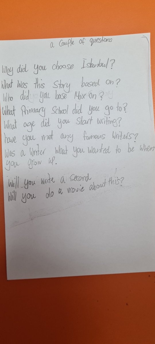 LibrarySj's tweet photo. @sylviabishop here is a letter I thought you might like and some questions from one of our students https://t.co/kXiuUT6srS