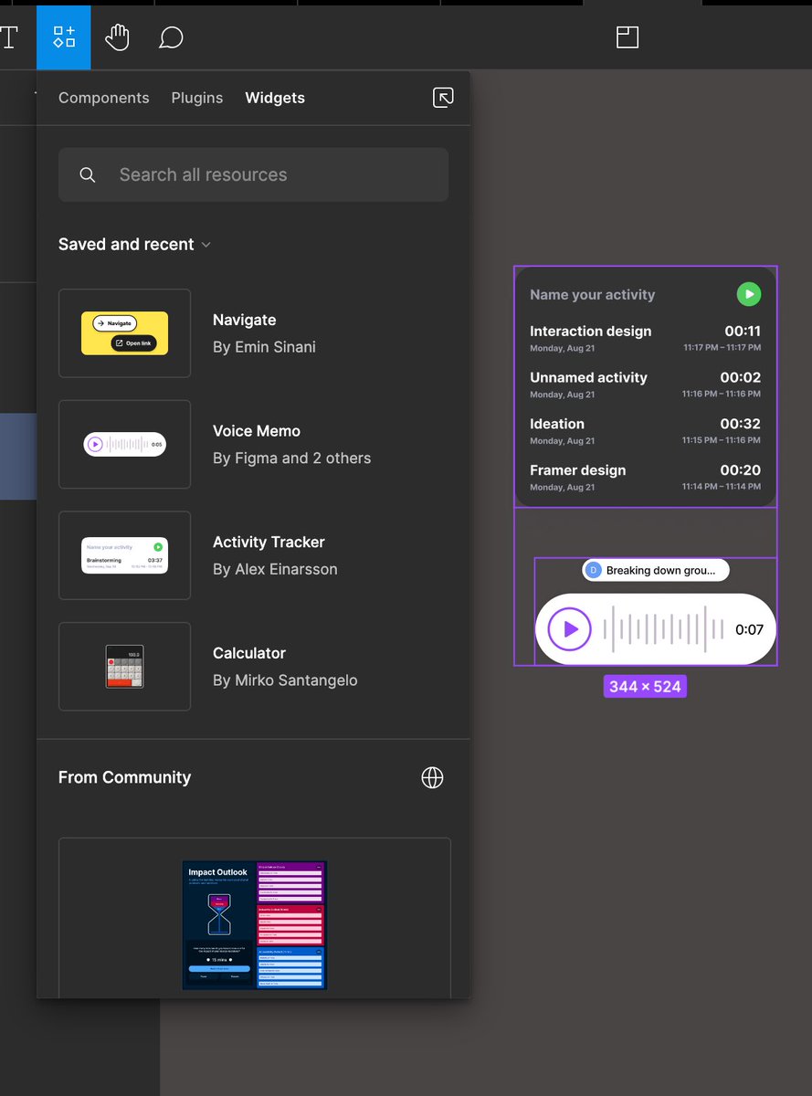 donprecioussss's tweet image. Day 10: working with Figma Widgets. Learnt how to work with Figma widgets and how productive they can make your workflow. I’ll keep exploring to get better at using it. #figmatips 
#interactiondesign