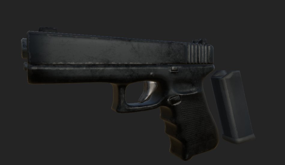 eggeroons's tweet photo. Texturing phase done for the Glock-22 #Blender #Blender3D https://t.co/opDQa4K6Na