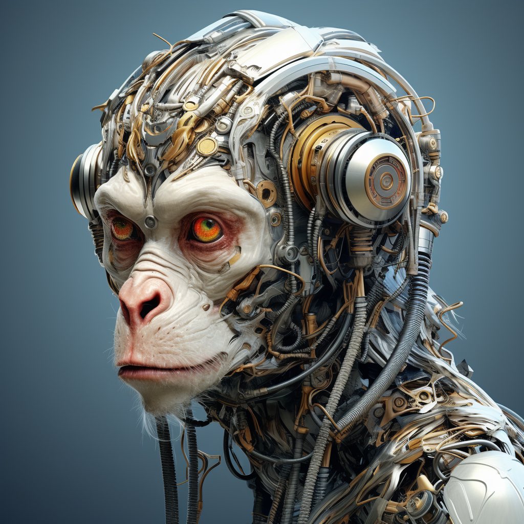 RobotTakeOver_'s tweet image. Robot image of the day! Monkey Robot.