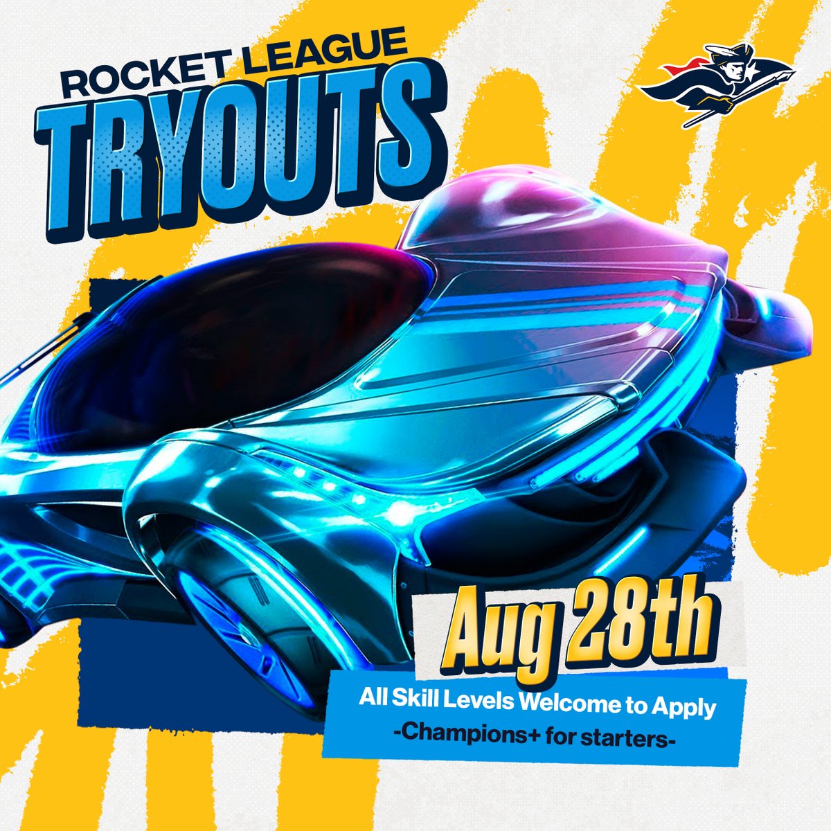 SNHUesports's tweet photo. Start your engines! ⚽🚙

Our rocket league team is looking for players for the upcoming season.

Players are expected to be able to commute to campus for practices and be team players.

Join our discord and contact Chillcatdad to get involved
🔗: https://t.co/6WuD7UQhkv https://t.co/e8TE2gl9rN