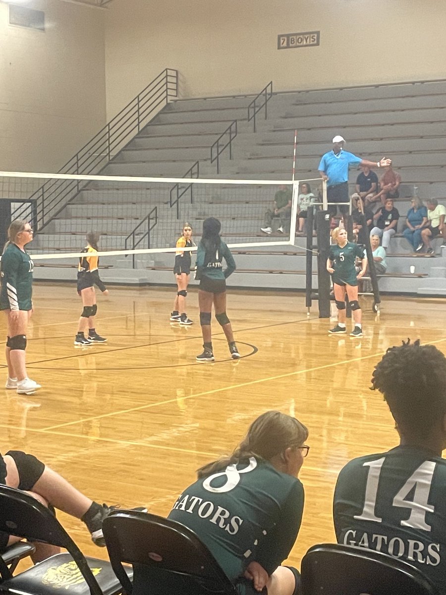 LCMS 7th grade lady Gators first time on the court #TeamDCS #GatorNation