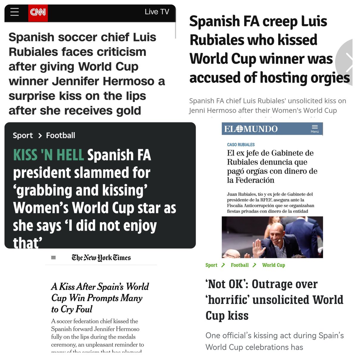 Hace falta ser torpe para convertir un título mundial en un escándalo mundial. Esta calamidad debería haber dimitido ya.