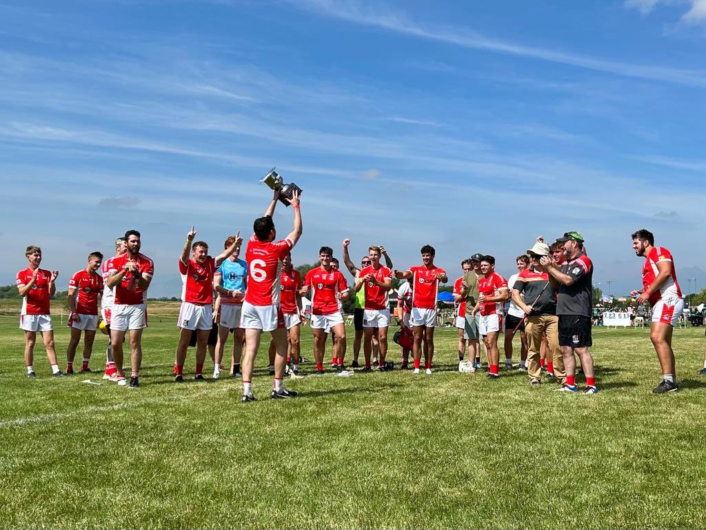 WCWarriors2023's tweet photo. Nationals!! Completed it mate. King Henry might have 10 All Irelands but he doesn’t have a North American Intermediate Championship medal https://t.co/3xt5OtAOMC