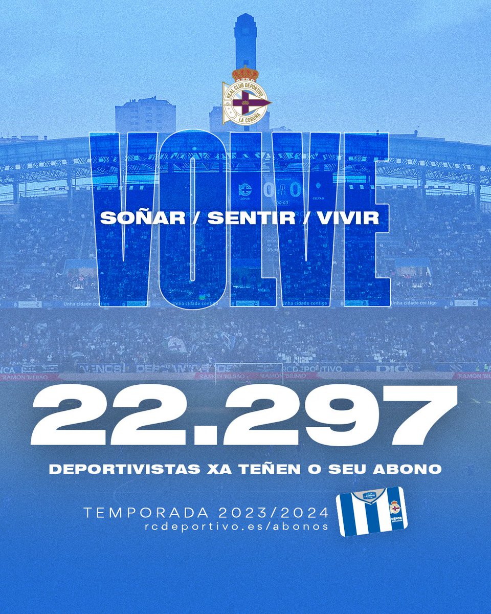 GradaBpro's tweet photo. ➤ 6 temporadas sin jugar en Primera División.
➤ 4 temporadas en 3ª categoría.
➤ Solo 9 clubes tienen más abonados que el @RCDeportivo https://t.co/X8DwJYNwMW