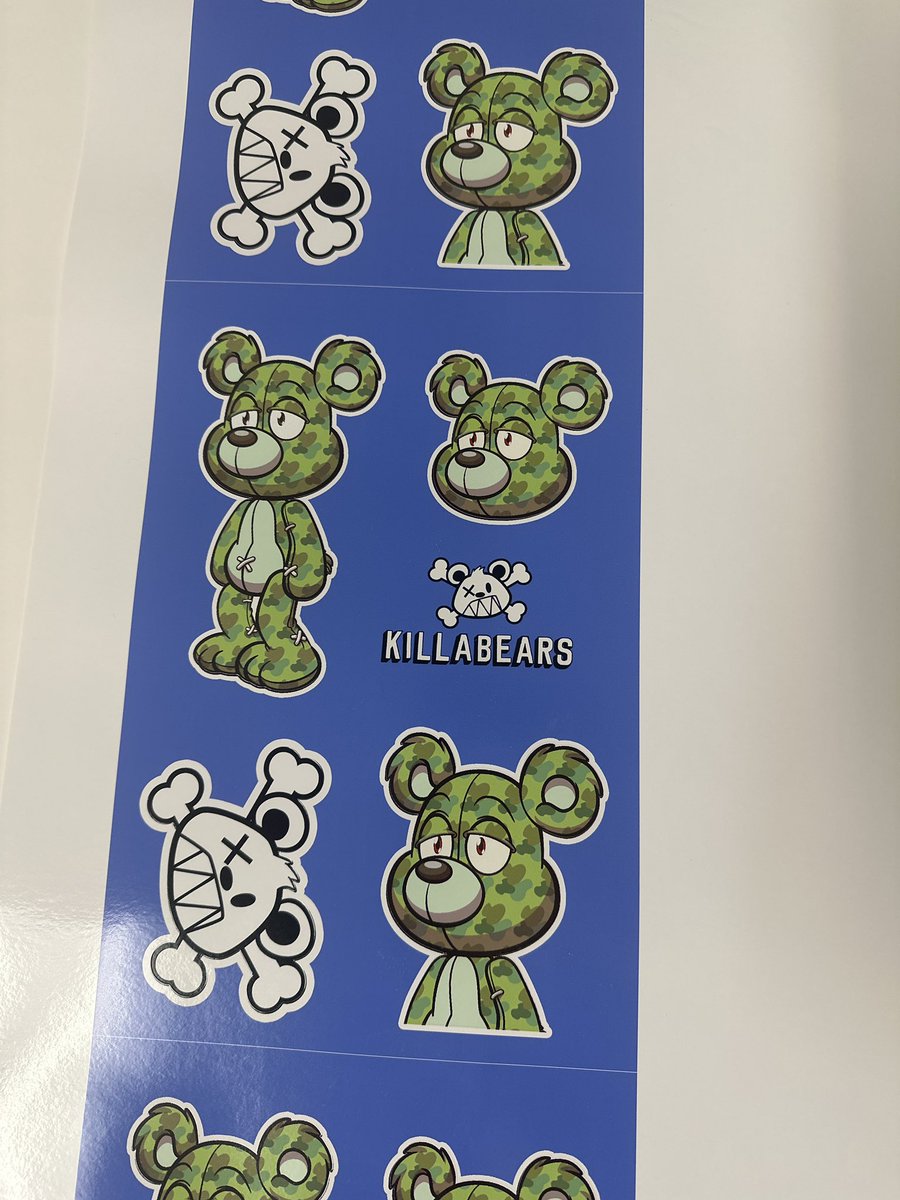 Gonna try something different. I’m going to make and send someone a sticker and magnet pack for what ever NFT they would like.

1. Follow <a href="/Tyyglass/">Tyy</a> and tag a friend 
I’ll pick a winner in 48 hours. Here is a magnet and stickers I made today for myself :)
