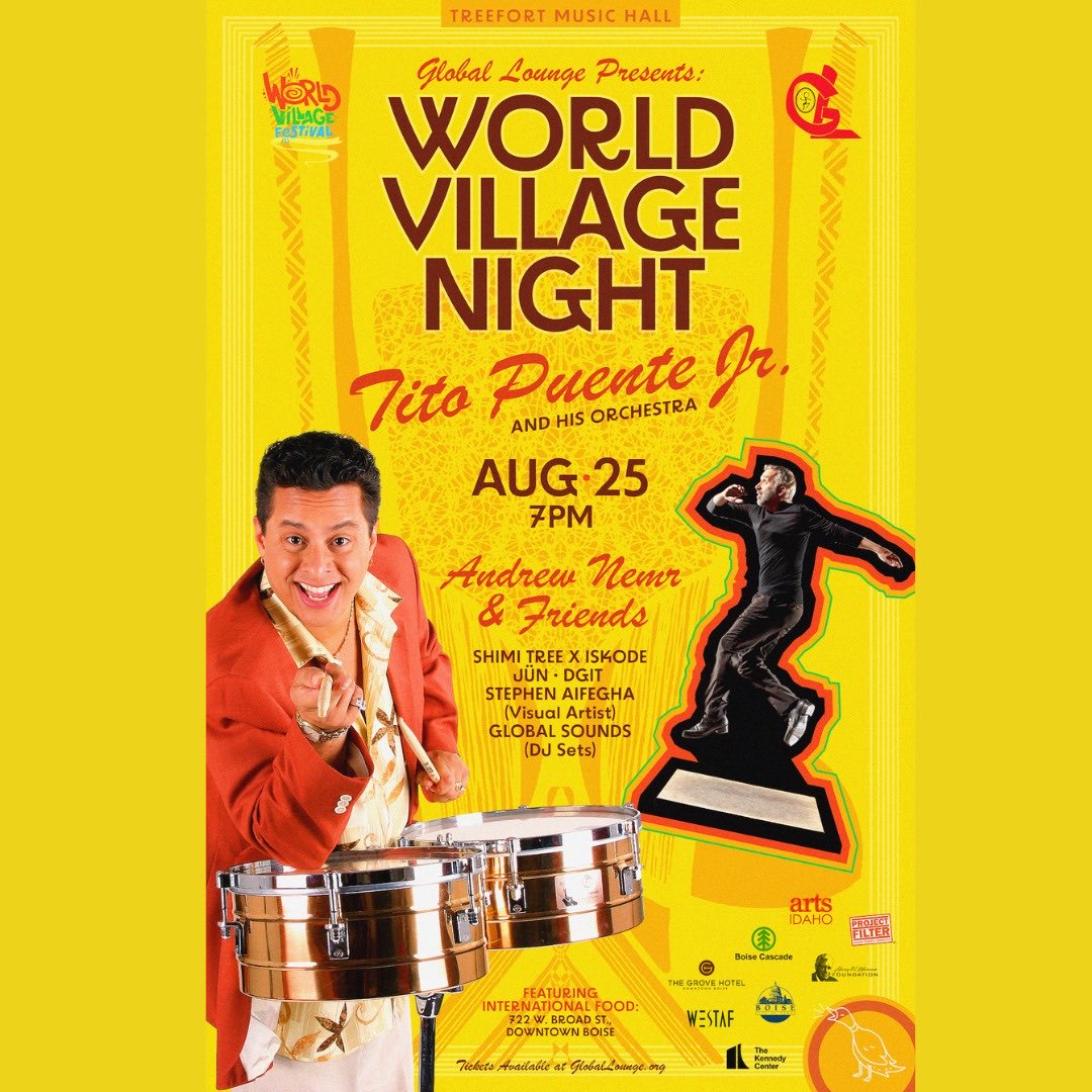 Exciting news! In lieu of the 3-day World Village Fest, former #BOICulturalAmbassador <a href="/Globallounge_ID/">Global Lounge</a> is hosting World Village **Night**, an all-ages cultural showcase of intl. music, food, and art on 8/25 at Treefort Music Hall.

Learn more at globallounge.org/event/global-l…
