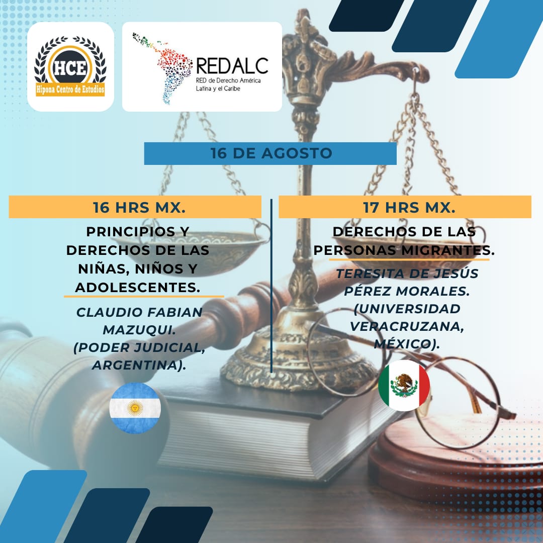 claudiomazuqui's tweet photo. Una vez más agradecido a @redalcinforma -RED DE DERECHO AMERICA LATINA Y EL CARIBE- y al @CentroHipona de #México por esta invitación a Disertar en la temática: "Principios y derechos de las niñas, niños y adolescentes" #LenguajeClaro #ComunicaciónJudicial #REDALC #Plain2023 https://t.co/cYVaUqGTdI