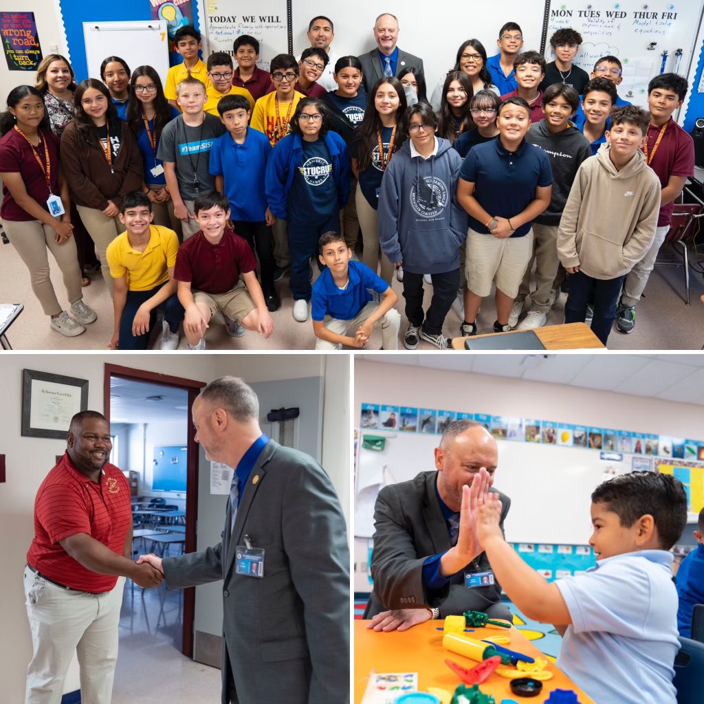 CarmanNate's tweet photo. Great start to the week visiting campuses and seeing students and teachers going full force with engaging collaborative lessons. Inspiring to see meaningful teaching and learning that will take #TeamSISD to new heights of achievement. https://t.co/5udwYlgYe1