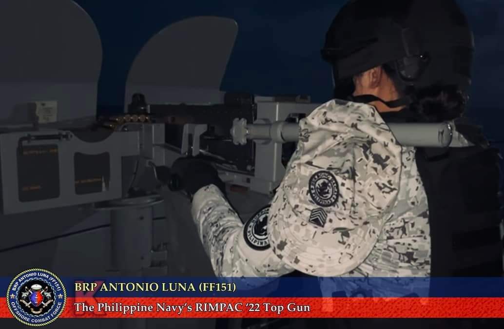 Philippine_Navy's tweet photo. IN PHOTOS | BRP Antonio Luna capacitates @Philippine_Navy #Reservists during #ExercisePagsasama2023
ππΈ: BRP Antonio Luna (FF151)
#LaangKawalPilipinas
#ProtectingtheSeasSecuringOurFuture
#ModernandMultiCapablePHNavy
#AFPyoucanTRUST https://t.co/53x5M9uvbt