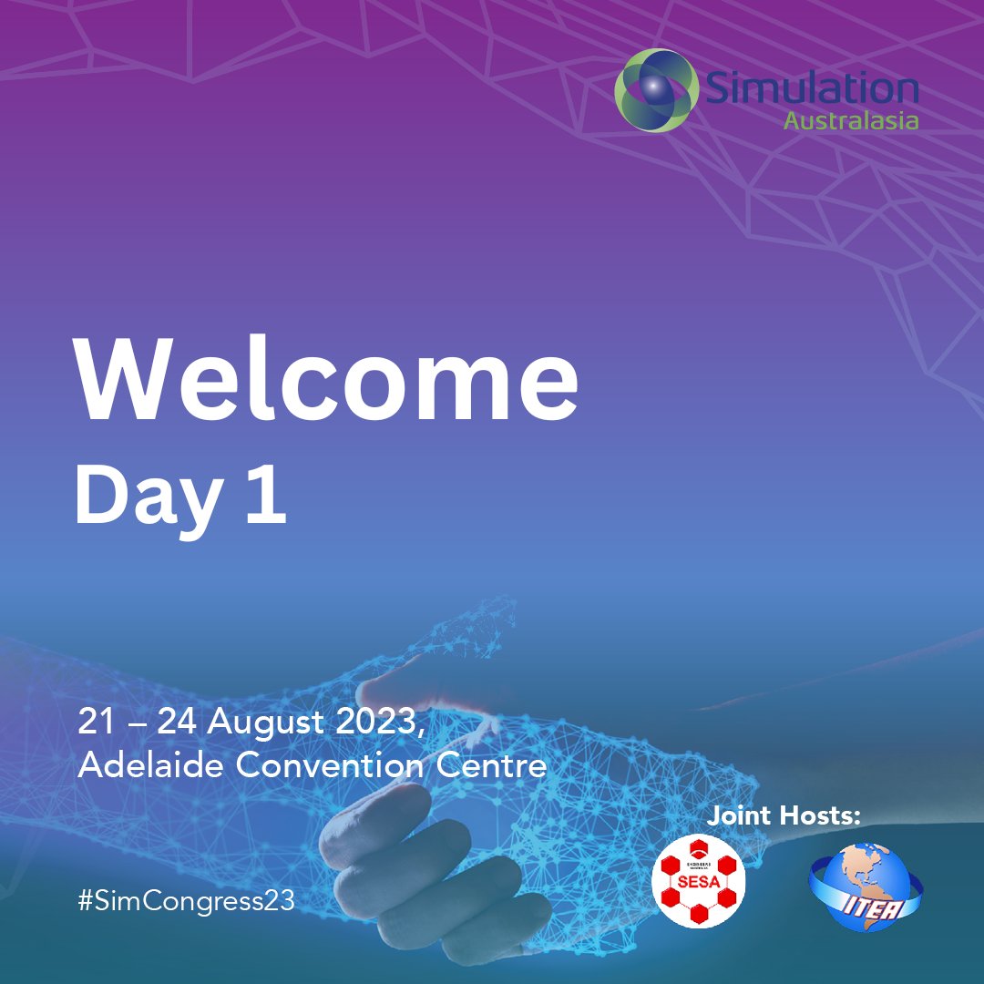 Day 1 #Simcongress23 has arrived! Looking forward to a great day of speakers, panel discussions, workshops and more!
