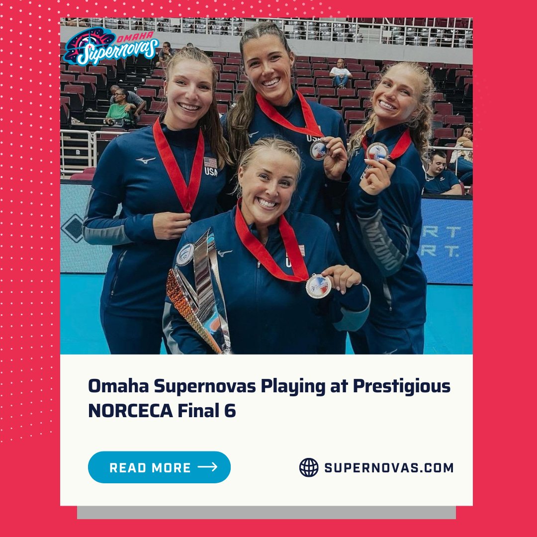OmahaSupernovas's tweet image. Five of our very own Supernovas are to compete in the NORCECA Final 6 Championships (@NorcecaInfo), including four on the U.S. Team &amp;amp; @bdelacruz18 with the Dominican Republic! 🤩👏

Read more below! ⬇️
supernovas.com/omaha-supernov…

#OurTime #OmahaSupernovas #RealProVb #NeProVb