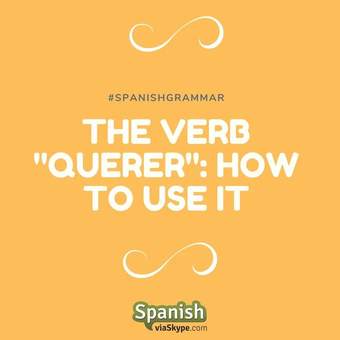 spanish_skype's tweet image. Do you know how to use the verb &quot;querer&quot;?

Read in the commets below and we’ll help you!

#Spanishgrammar #spanishforbeginners #Spanish #LearnSpanish