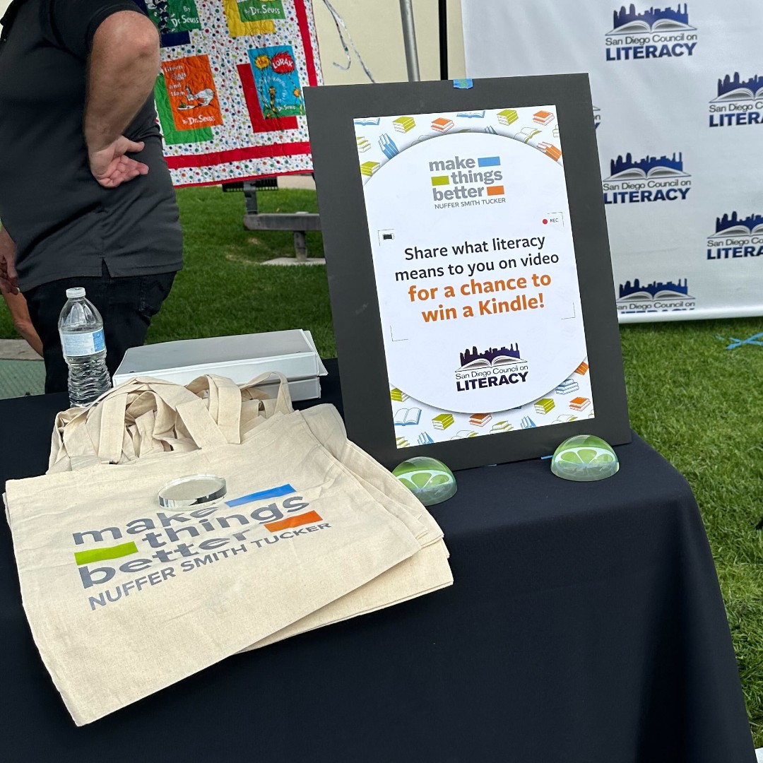 nstpr's tweet image. Check out team NST supporting @SDLiteracy at @sdut’s 7th Annual Festival of Books!

NST’s #MakeThingsBetter initiative empowers our team to give back to our community and this year’s focus is on making things better through literacy, partnering with San Diego Council on Literacy.