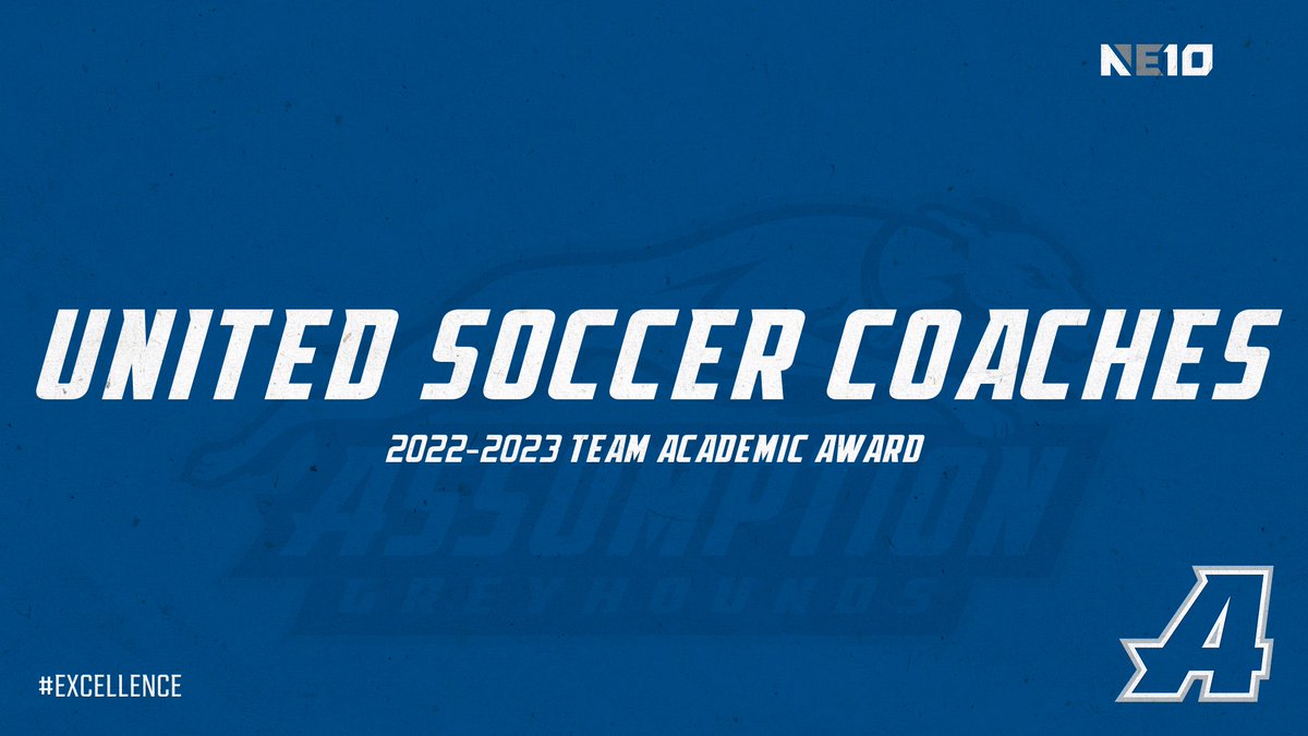 Assumption Men's Soccer earns United Soccer Coaches Team Academic Award for outstanding GPA for the first time in several years!  #WeAreBack #NE10Embrace 

unitedsoccercoaches.org/2022-23-colleg…