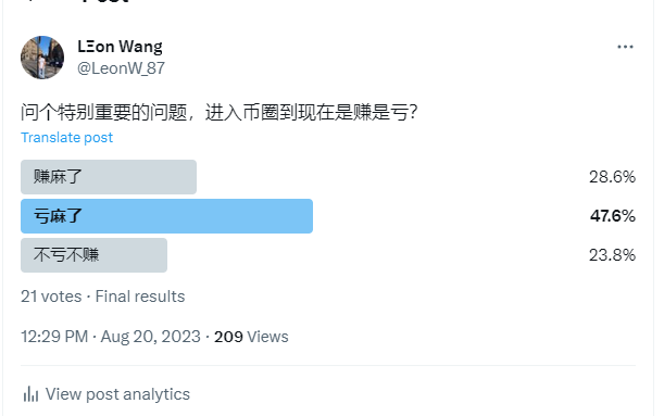 看来亏麻了才是币圈常态
