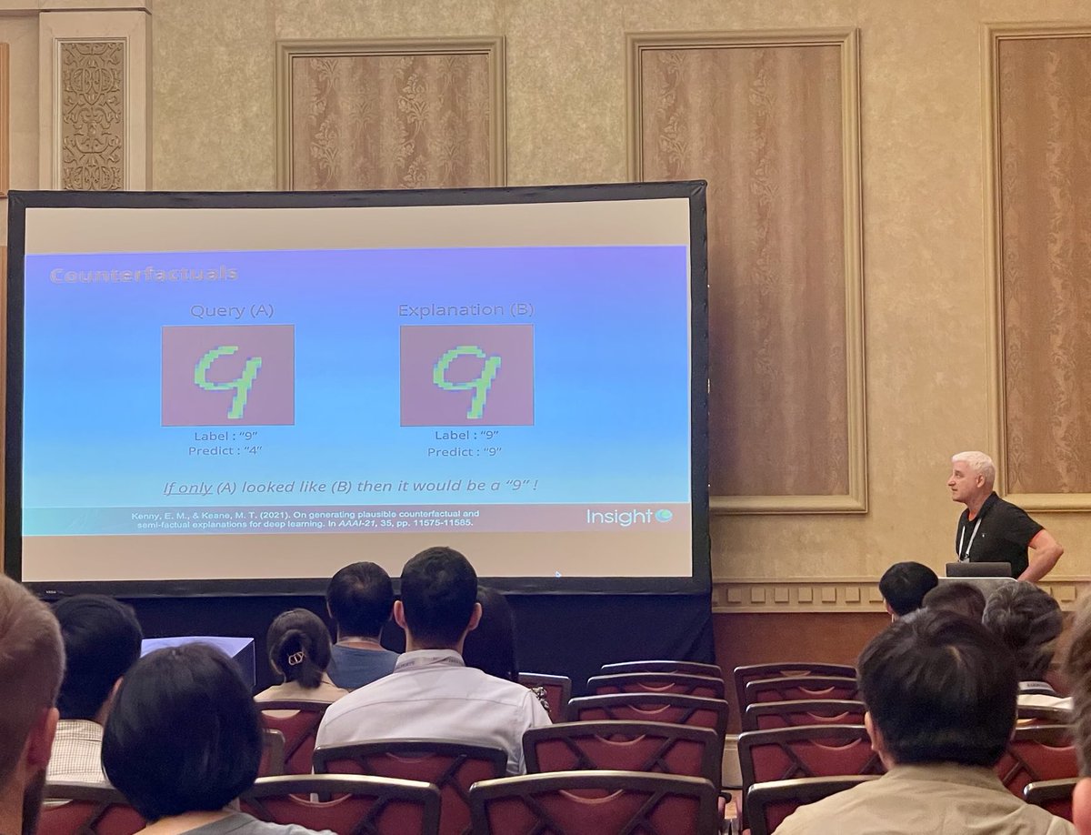 Aonghus Lawlor (@aonghuslawlor) on Twitter photo Prof Mark Keane explaining counterfactuals and semi-factuals at #IJCAI2023 <a href="/insight_centre/">Insight Research Ireland Centre</a> <a href="/UCDCompSci/">UCD Computer Science</a> <a href="/keanema/">Mark Keane</a> Prof Mark Keane explaining counterfactuals and semi-factuals at #IJCAI2023 <a href="/insight_centre/">Insight Research Ireland Centre</a> <a href="/UCDCompSci/">UCD Computer Science</a> <a href="/keanema/">Mark Keane</a>