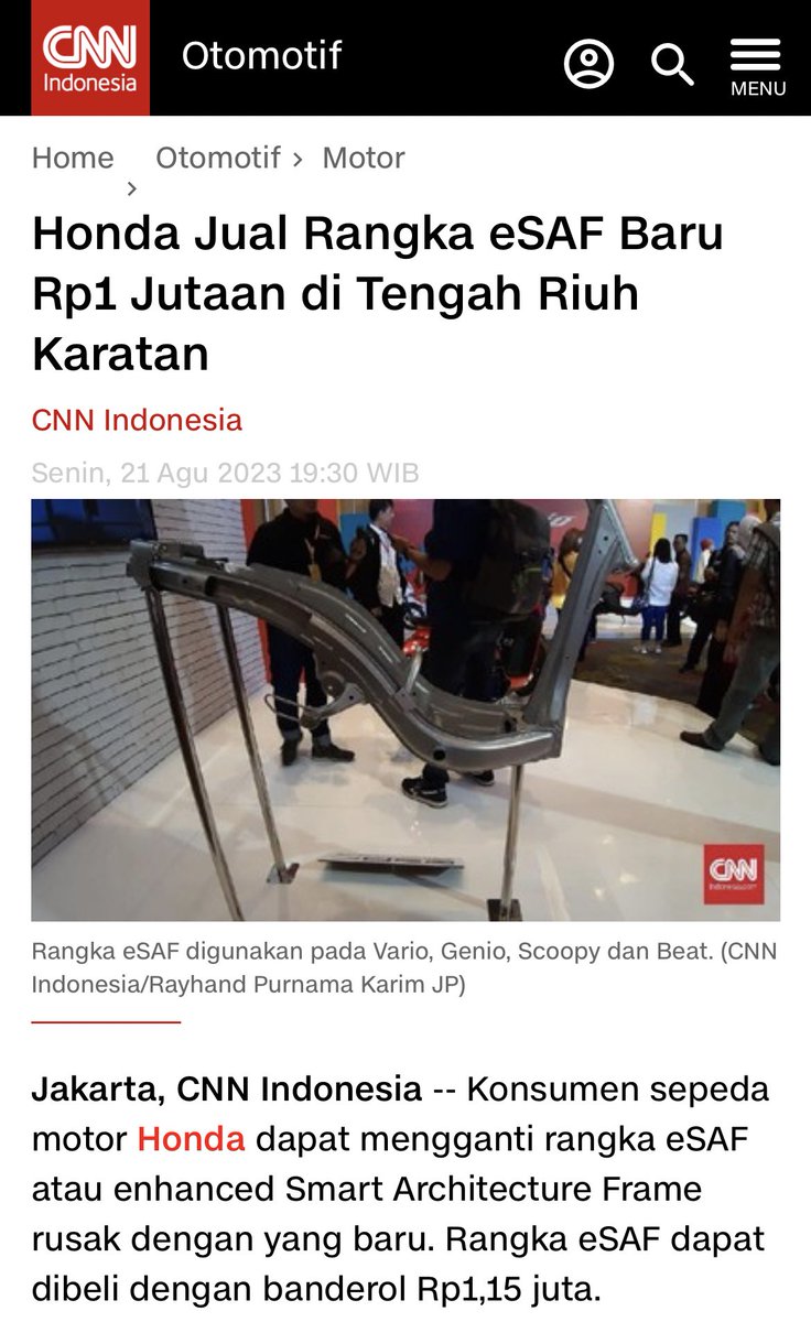 Honda patah rangka

FROM THIS                          TO THIS